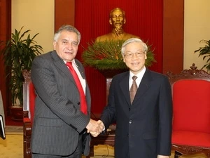 越共总书记阮富仲会见委内瑞拉国会主席